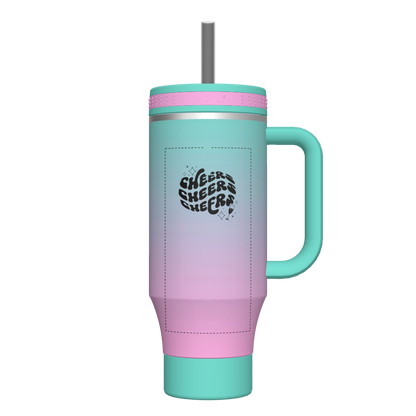 40oz Ombre Straw Tumbler - customized