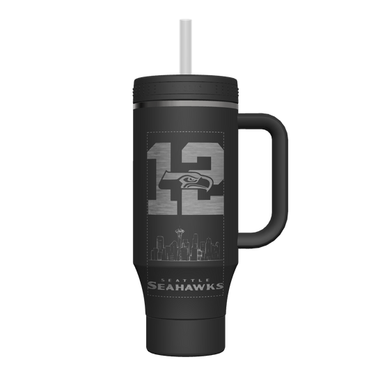 40 oz Straw Tumbler With Handle - customized