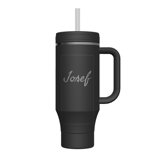 40 oz Straw Tumbler With Handle - customized