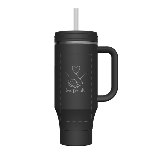 40 oz Straw Tumbler With Handle - customized