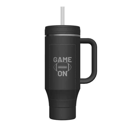 40 oz Straw Tumbler With Handle - customized