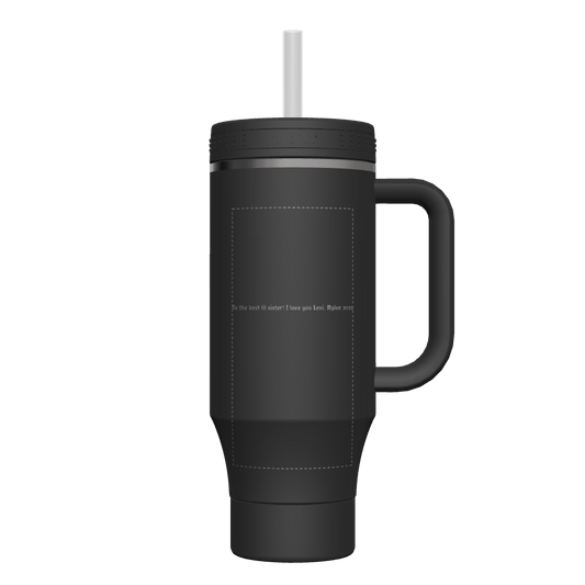 40 oz Straw Tumbler With Handle - customized