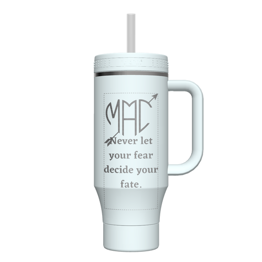 40 oz Straw Tumbler With Handle - customized