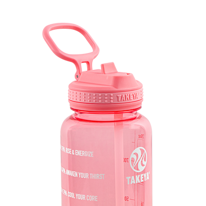 Tritan Motivational Water Bottle with Straw Lid