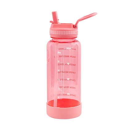 Tritan Motivational Water Bottle with Straw Lid