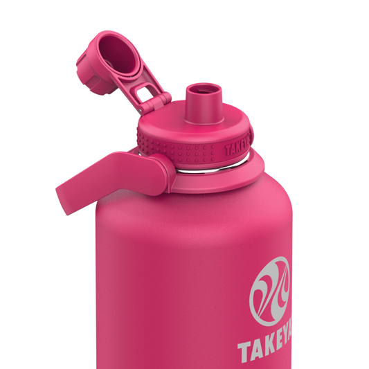 Newman Pickleball Series Water Bottle with Sport Spout Lid and Extra Large Carry Handle