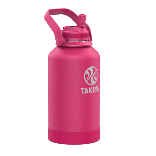 Newman Pickleball Series Water Bottle with Straw Lid and Extra Large Carry Handle
