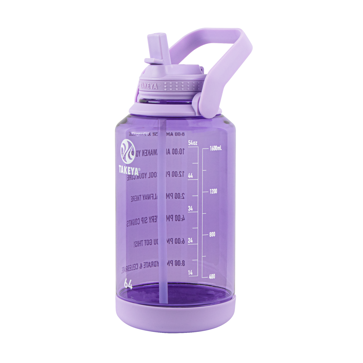 Tritan Motivational Water Bottle with Straw Lid
