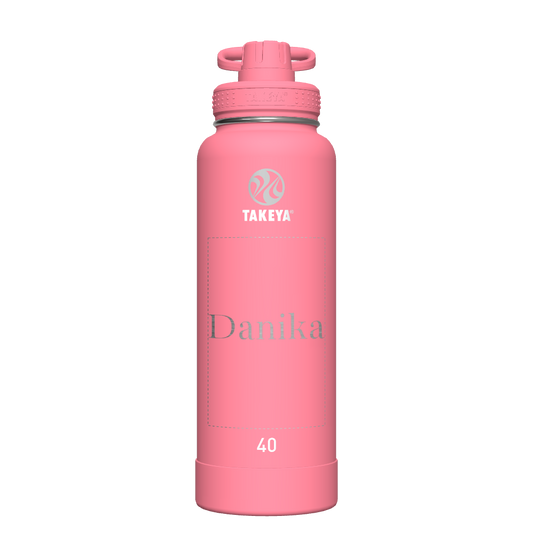 Actives Water Bottle With Spout Lid - customized