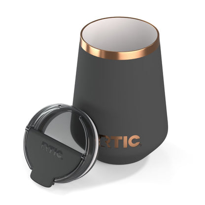 12oz Happy Hour Wine Tumbler, Light Black Image