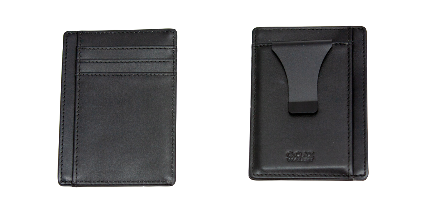 G.O.A.T Wallet: Leather Wallet with Steel Money Clip