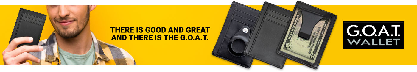 G.O.A.T Wallet: Leather Wallet with Steel Money Clip