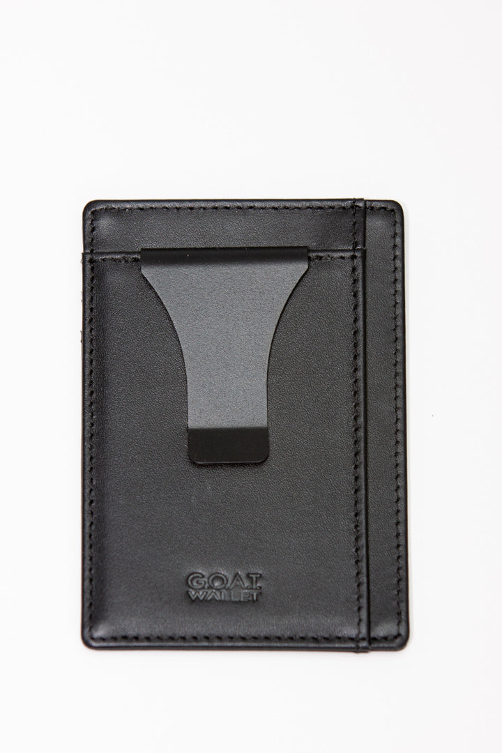 G.O.A.T Wallet: Leather Wallet with Steel Money Clip