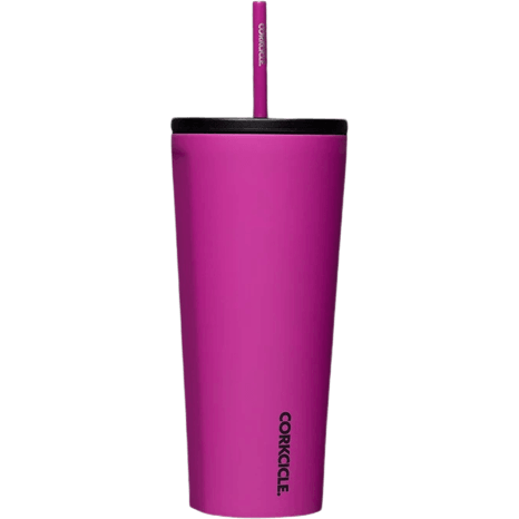 Berry Punch Corkcicle 24oz Cold Cup with Straw - Stay Refreshed On-the-Go - Perfect Etch