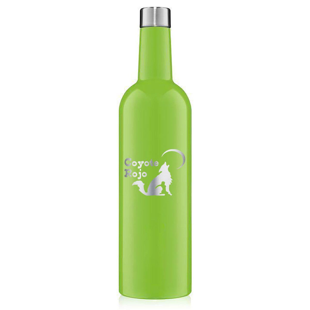 Brumate Winesulator 25oz Wine Canteen - Electric Green: Enhance Your Wine Moments - Perfect Etch