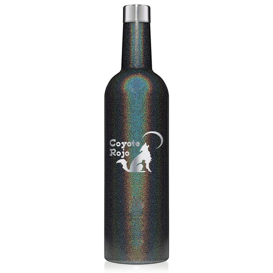 Brumate Winesulator 25oz Wine Canteen - Glitter Charcoal - Perfect Etch