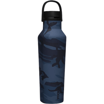 Camo Navy Corkcicle 20oz Series A Sport Canteen - Stylish Hydration Companion - Perfect Etch