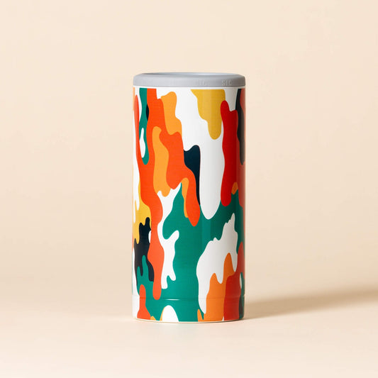 Slim Can Cooler | Coral Camo