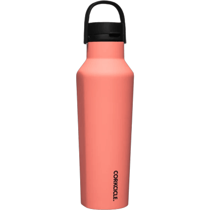 Coral Sport Canteen 20oz by Corkcicle - Ultimate Hydration Experience - Perfect Etch