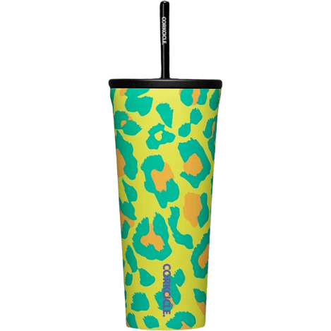 Corkcicle 24oz Party Animal Cold Cup with Silicone Straw - Perfect Etch