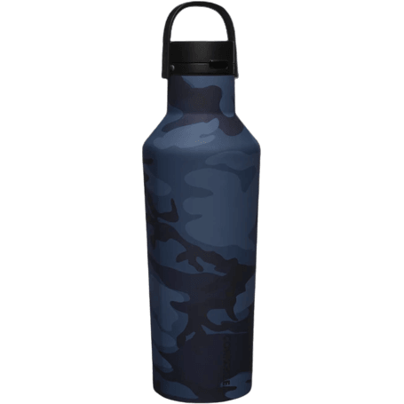 Corkcicle Navy Camo Sport Canteen - 32oz Hydration Companion - Perfect Etch