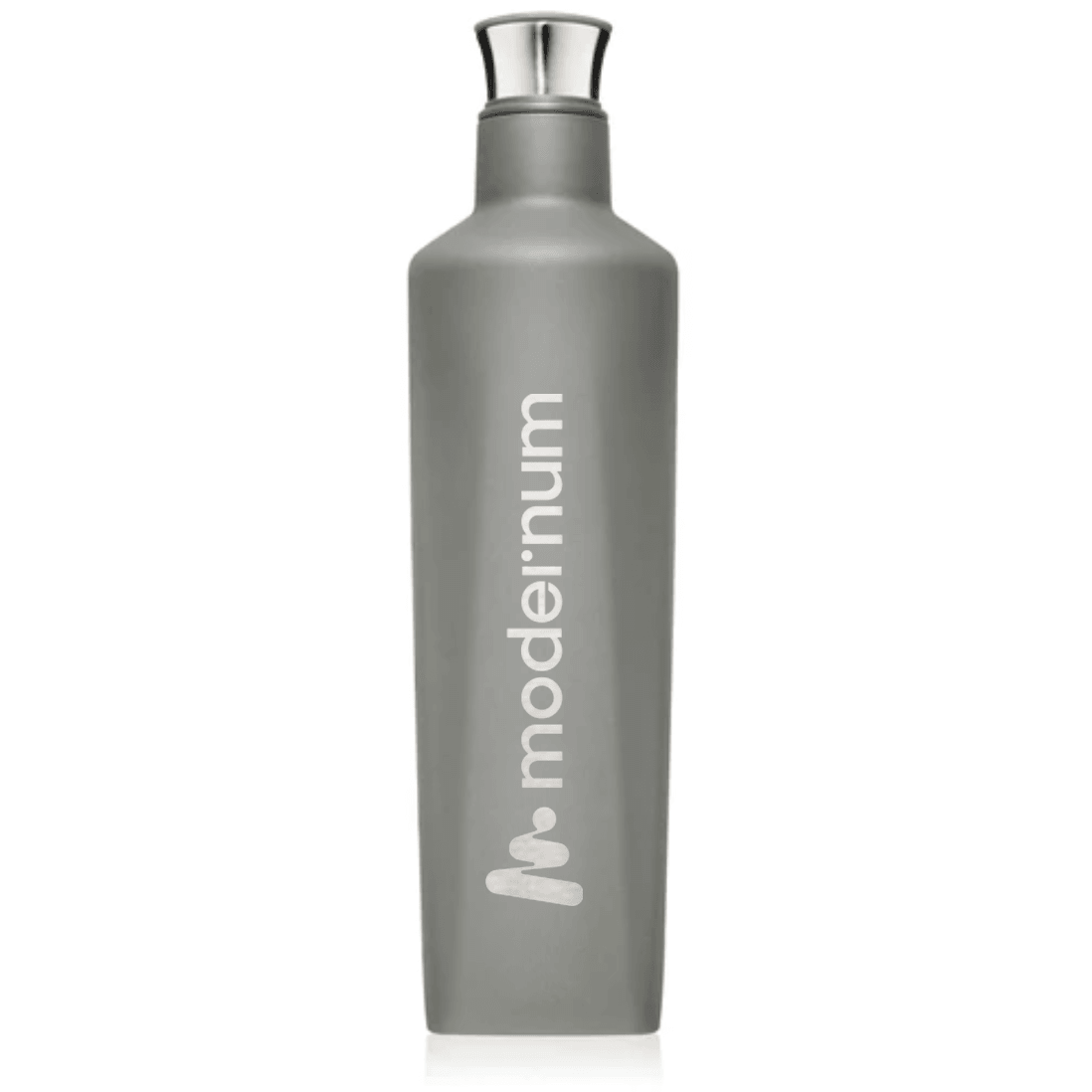 Fifth Liquor Canteen - 25 oz Matte Gray Stainless Steel Travel Companion - Perfect Etch