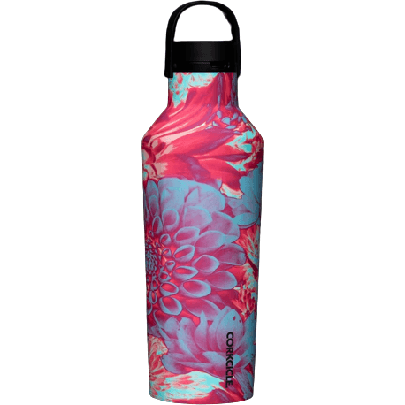 Hydrate in Style with the Corkcicle 32oz Dopamine Floral Sport Canteen - Perfect Etch