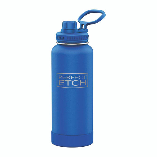 Hydration Companion: Takeya 18 oz Actives Stainless Steel Water Bottle - Cobalt - Perfect Etch