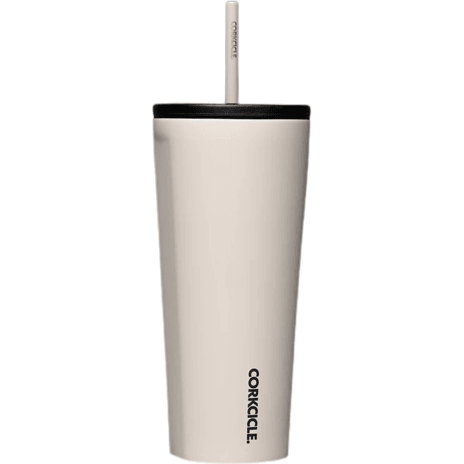 Latte Corkcicle 24oz Insulated Cold Cup with Ceramic-Coated Straw - Perfect Etch