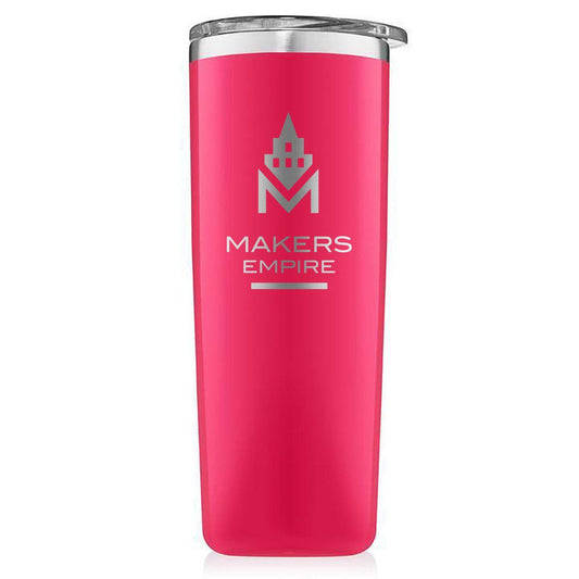 Neon Pink 12 oz Highball Tumbler by Brumate - Perfect Etch