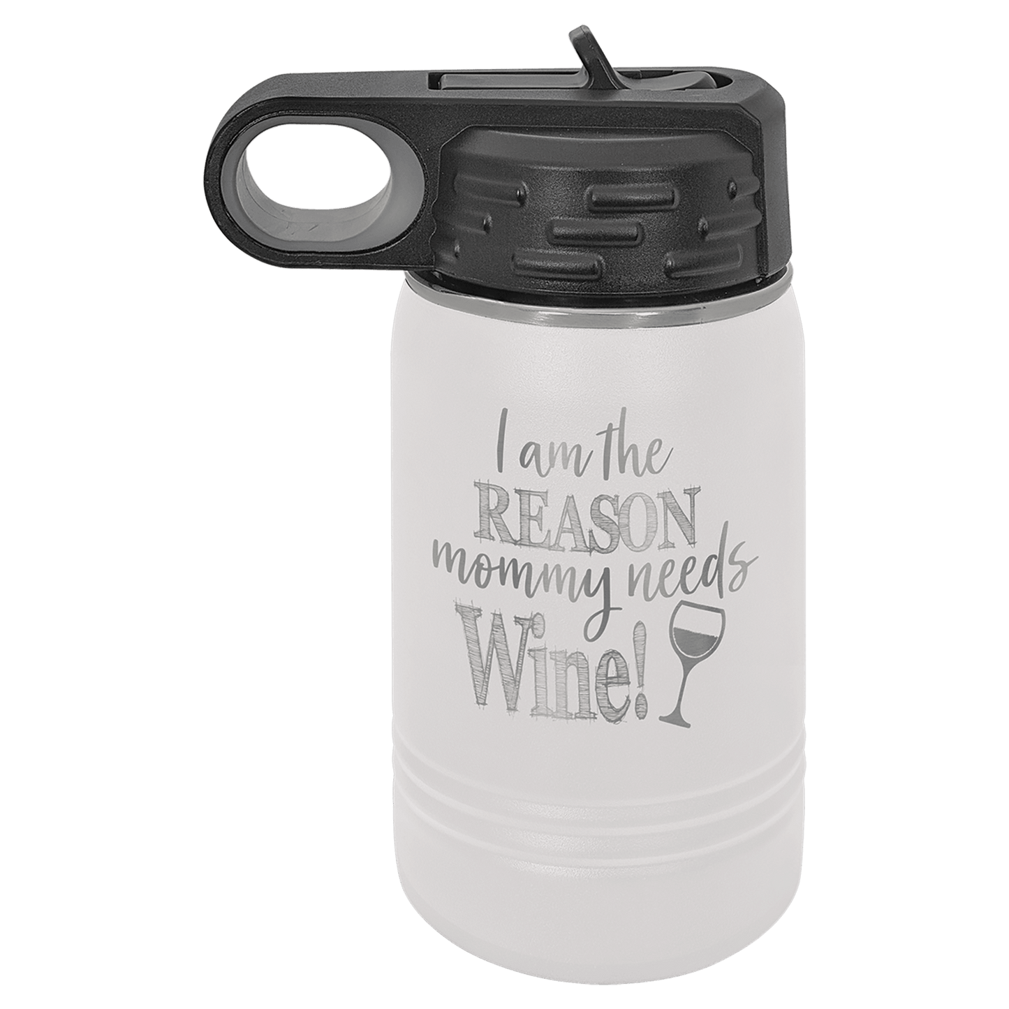 Polar Camel 12 oz Bottle - Stylish Hydration Companion - Perfect Etch