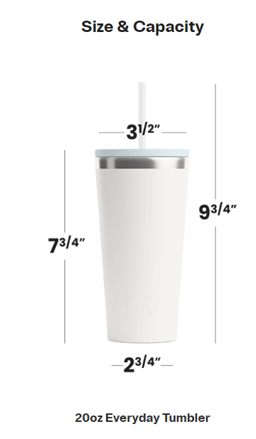 RTIC 20 oz and 28 oz Everyday Tumbler (Multiple Colors) - Perfect Etch