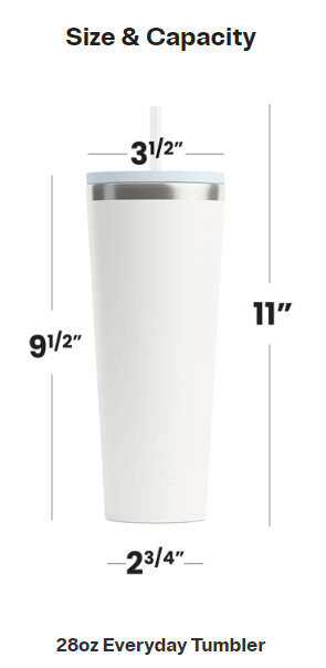 RTIC 20 oz and 28 oz Everyday Tumbler (Multiple Colors) - Perfect Etch