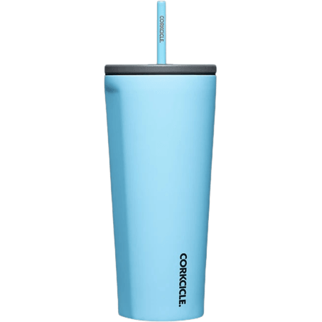 Santorini Corkcicle 24oz Insulated Cold Cup with Ceramic-Coated Straw - Perfect Etch