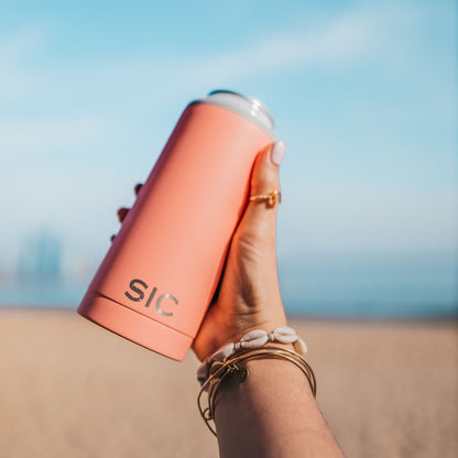 Slim Can Cooler | Matte Coral
