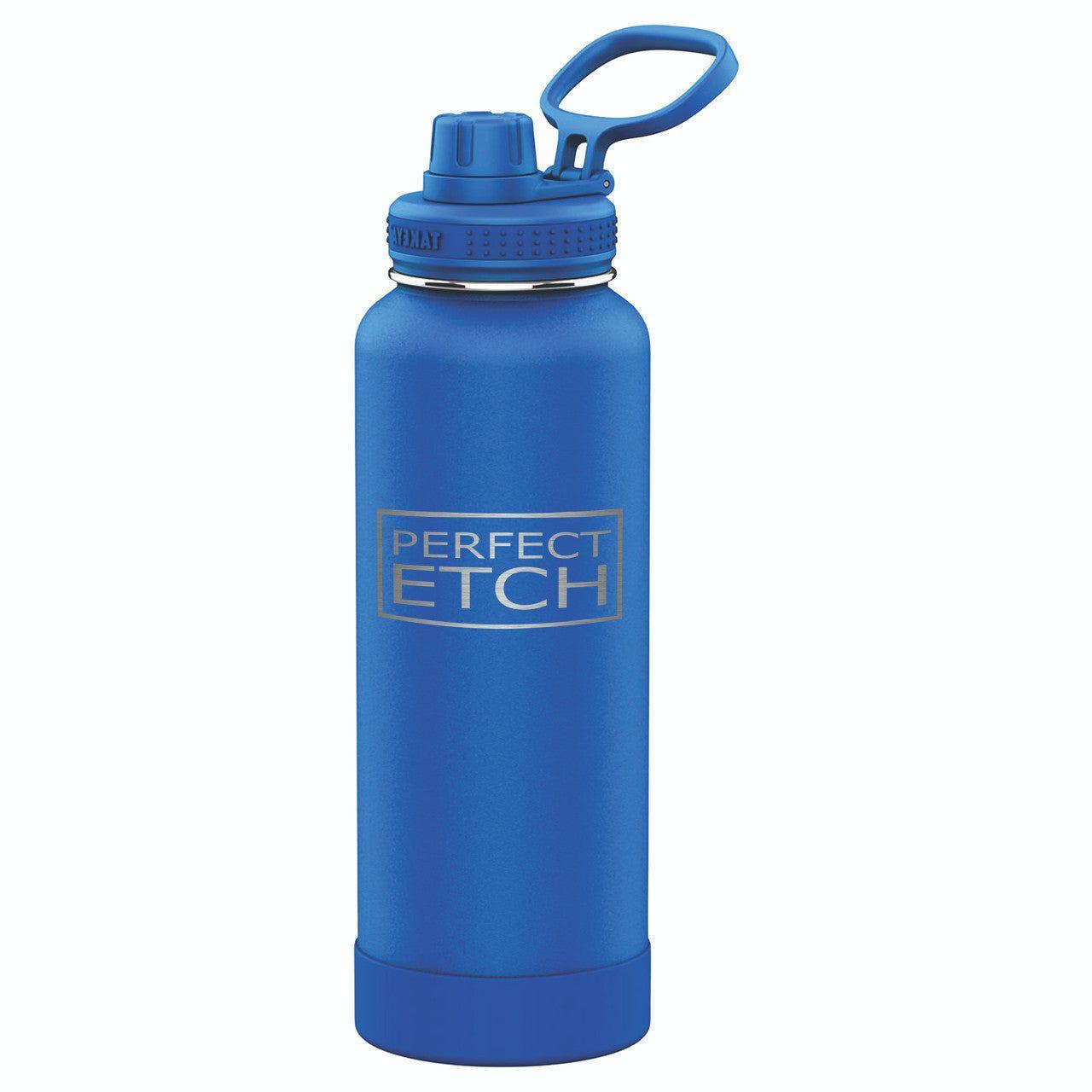 Stay Hydrated on-the-Go with Takeya 40 oz Insulated Water Bottle - Cobalt - Perfect Etch