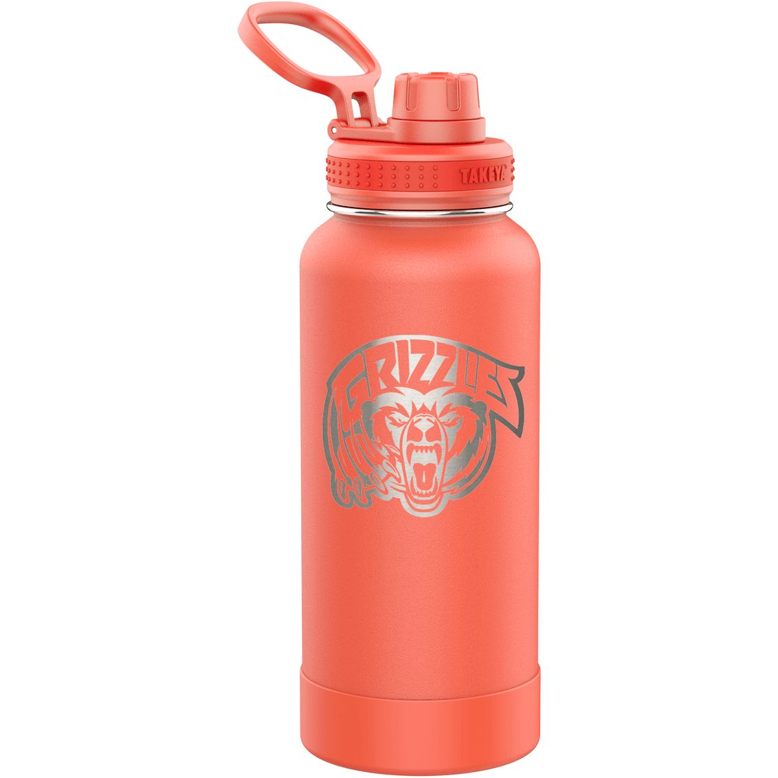 Stay Hydrated On-The-Go with the Takeya 32 oz Coral Water Bottle - Ultimate Chill & Heat Retention - Perfect Etch