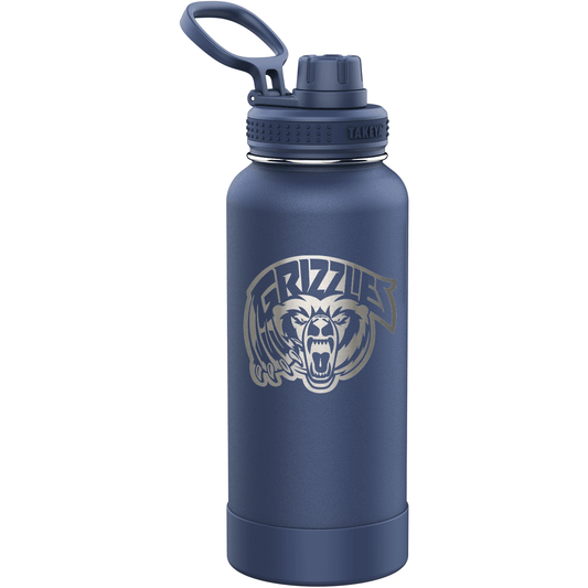 Stay Hydrated on the Move with Takeya 32 oz Actives Water Bottle - Midnight Black - Perfect Etch