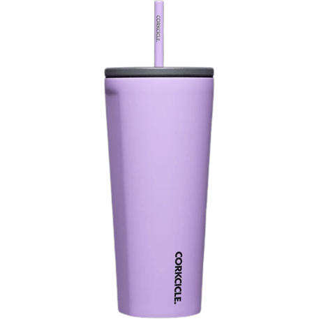 Sun Soaked Lilac Corkcicle 24oz Cold Cup with Ceramic-Coated Straw - Perfect Etch