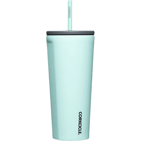 Sun Soaked Teal Corkcicle 24oz Cold Cup with Silicone Straw - Stay Hydrated in Style - Perfect Etch