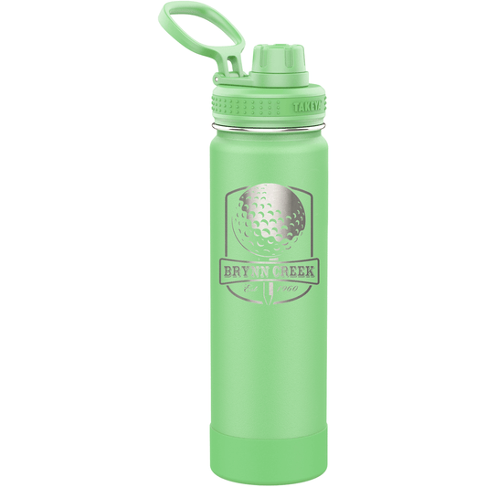 Takeya 22 oz Actives Water Bottle w/ Spout - Mint - Perfect Etch