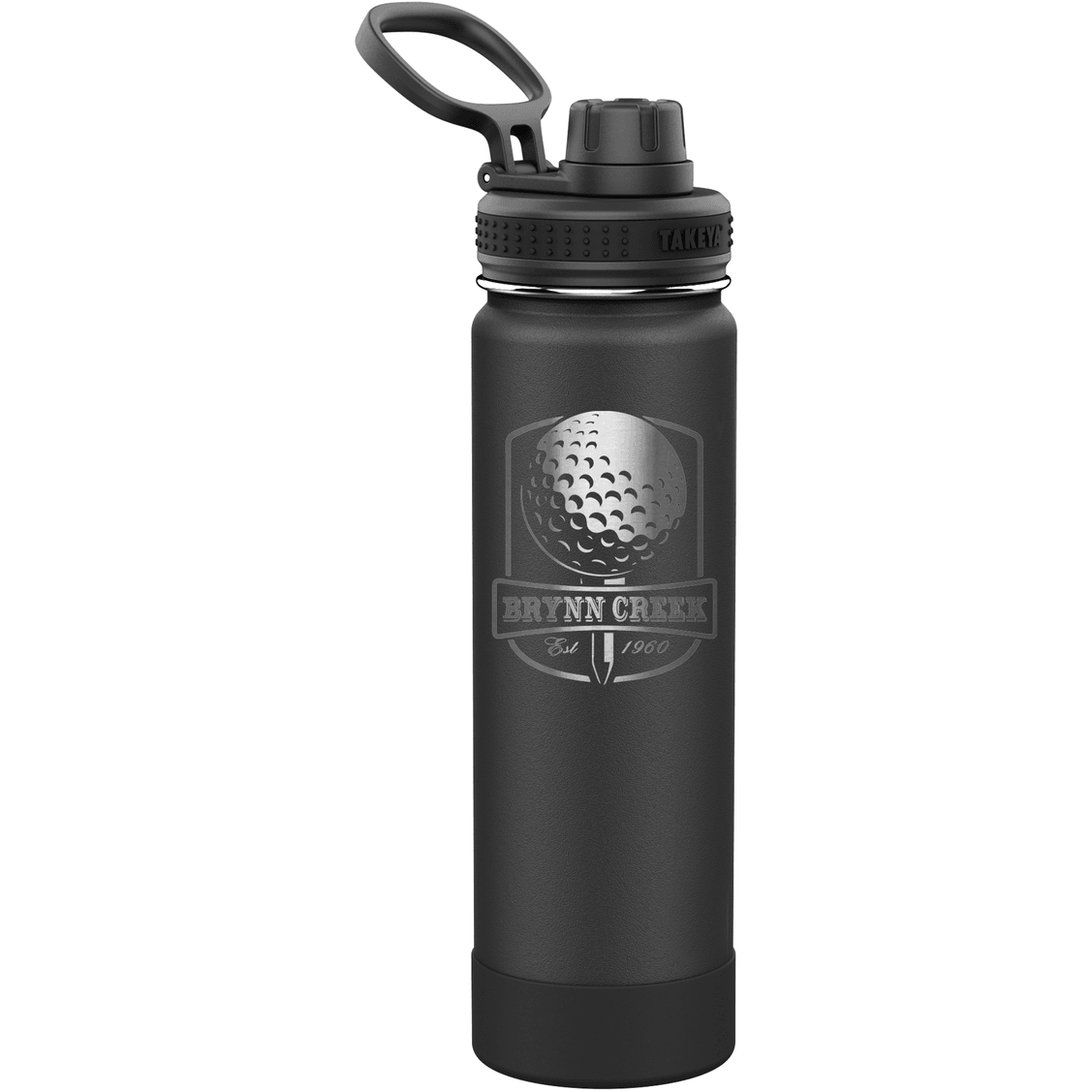 Takeya 22 oz Actives Water Bottle w/ Spout - Onyx - Perfect Etch