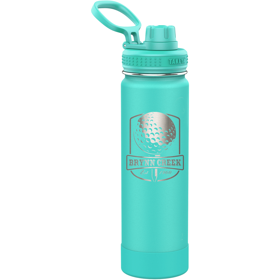 Takeya 22 oz Actives Water Bottle w/ Spout - Teal - Perfect Etch