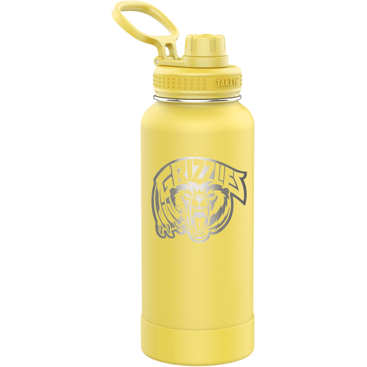 Takeya 32 oz Actives Water Bottle w/ Spout Lid - Canary - Perfect Etch