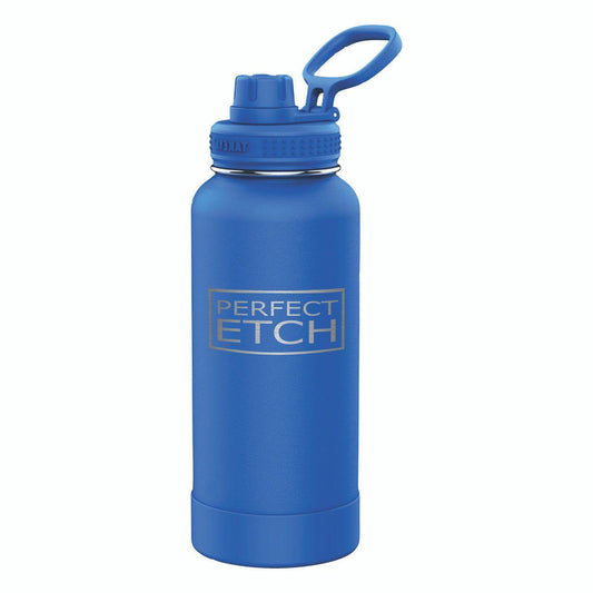 Takeya 32 oz Actives Water Bottle w/ Spout Lid - Cobalt - Perfect Etch