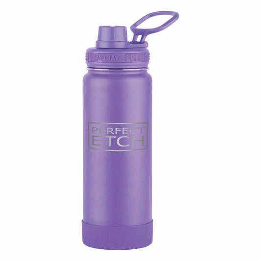 Takeya 32 oz Actives Water Bottle w/ Spout Lid - Nitro Purple - Perfect Etch