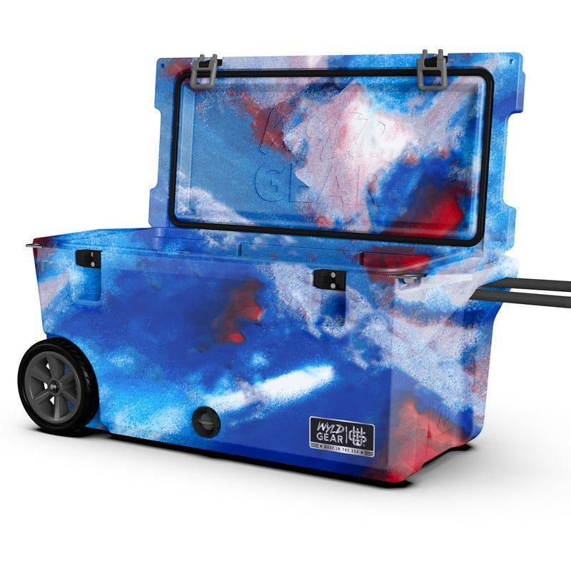 Ultimate Adventure Companion: Wyld Gear Freedom Series 75-Qt. Divided Hard Cooler - Perfect Etch