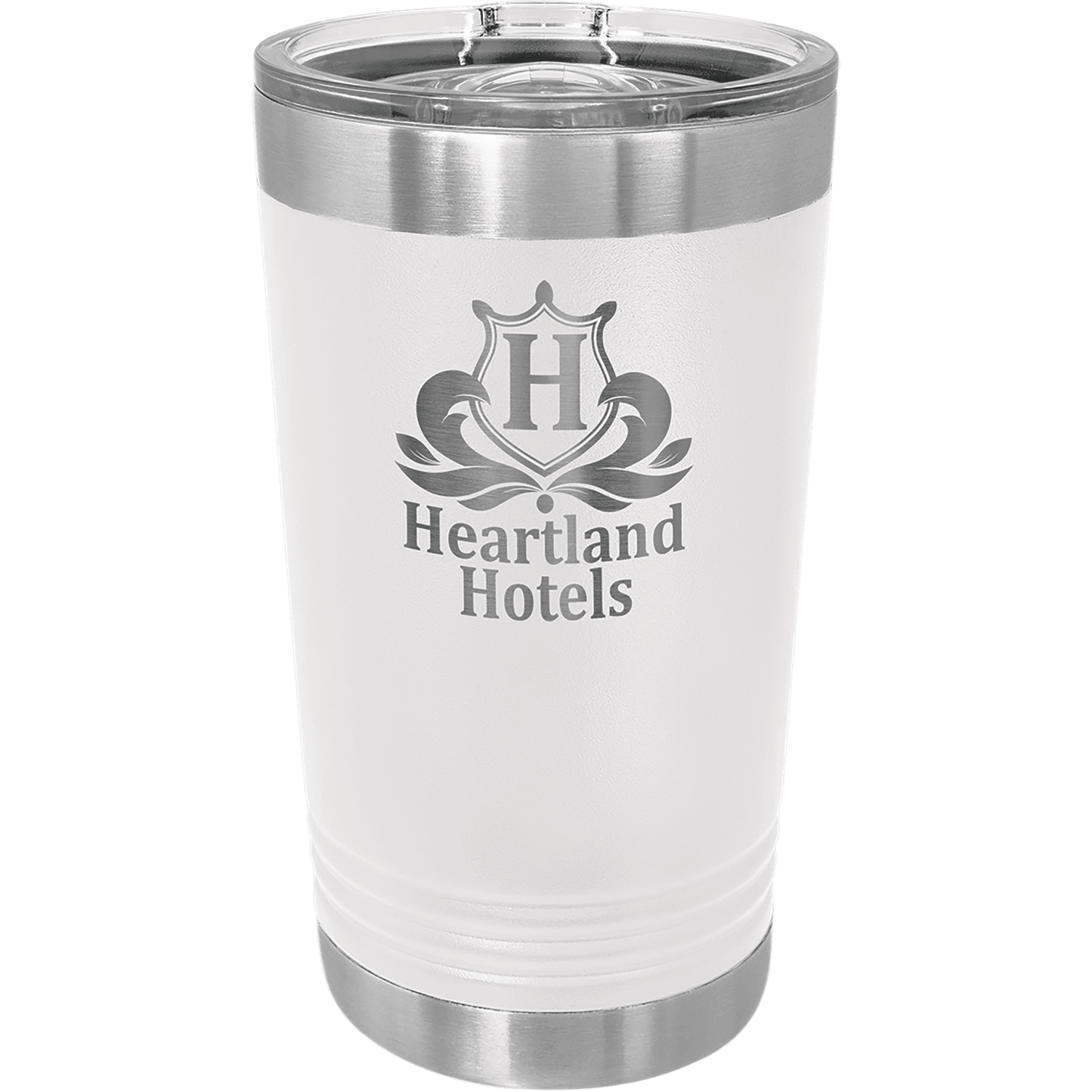 Ultimate Stainless Steel Pint Tumbler with Sliding Lid (Various Colors) - Perfect Etch