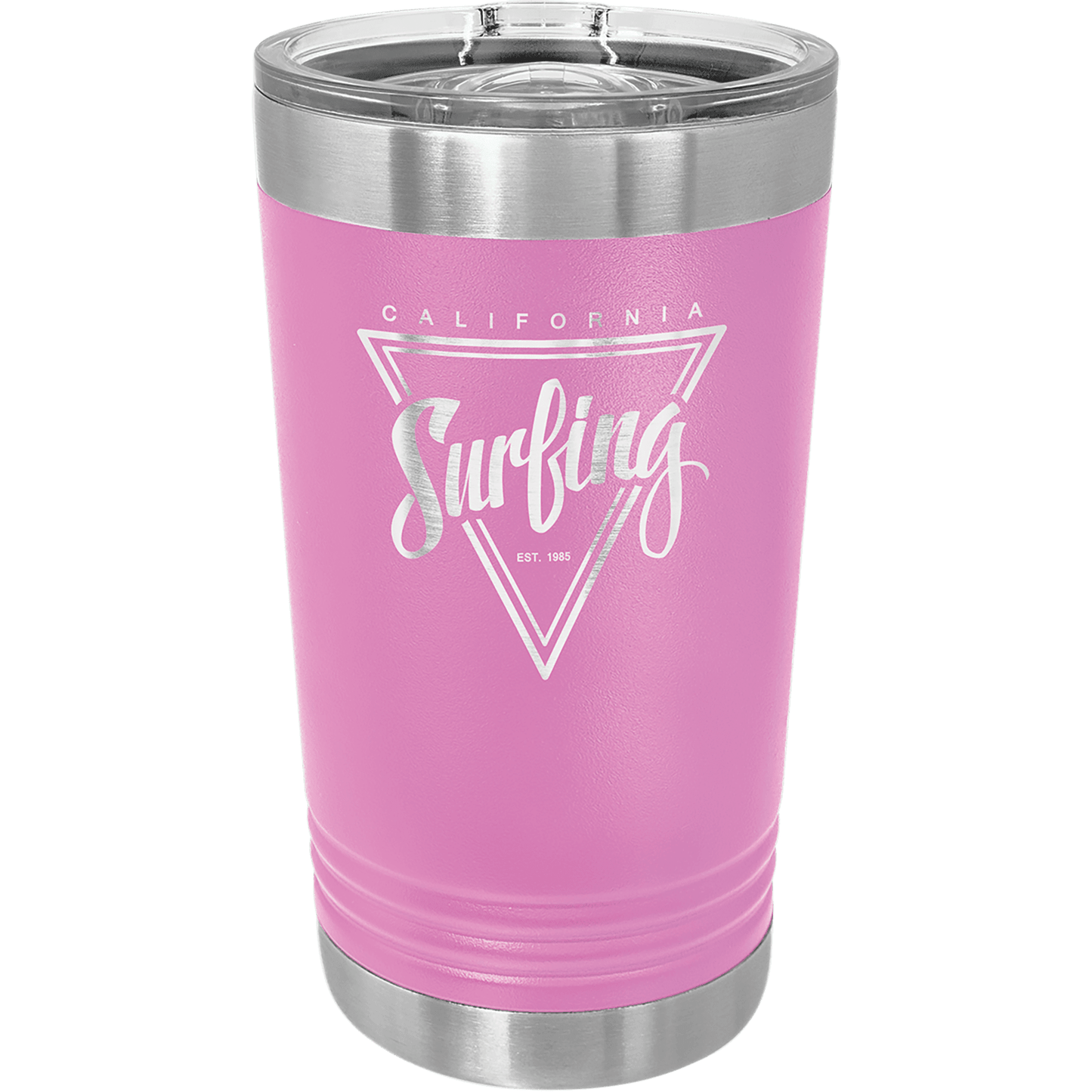 Ultimate Stainless Steel Pint Tumbler with Sliding Lid (Various Colors) - Perfect Etch