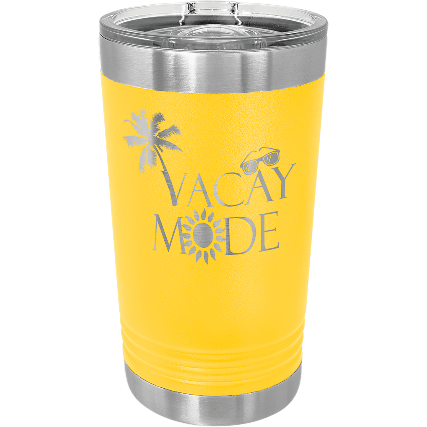 Ultimate Stainless Steel Pint Tumbler with Sliding Lid (Various Colors) - Perfect Etch